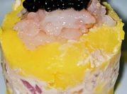 Una foto de causa comida peruana