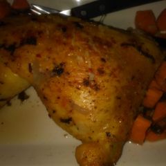 A picture of Anita's Honey Mustard Chicken And Mixed Veggies.