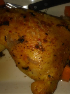 A picture of Anita's Honey Mustard Chicken And Mixed Veggies.