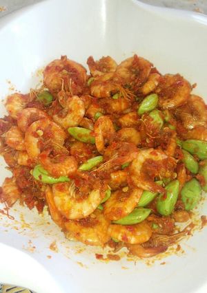Foto resep Sambal udang pete