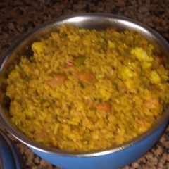 A picture of Street style fried rice.