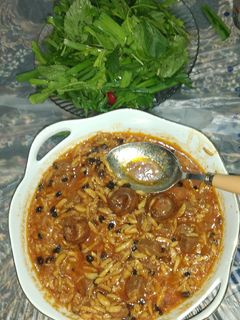 عکسی از دستور خورشت خلال کرمانشاهی