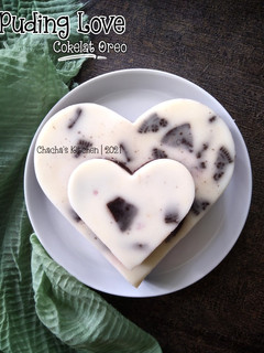 Foto resep Puding Love Cokelat Oreo