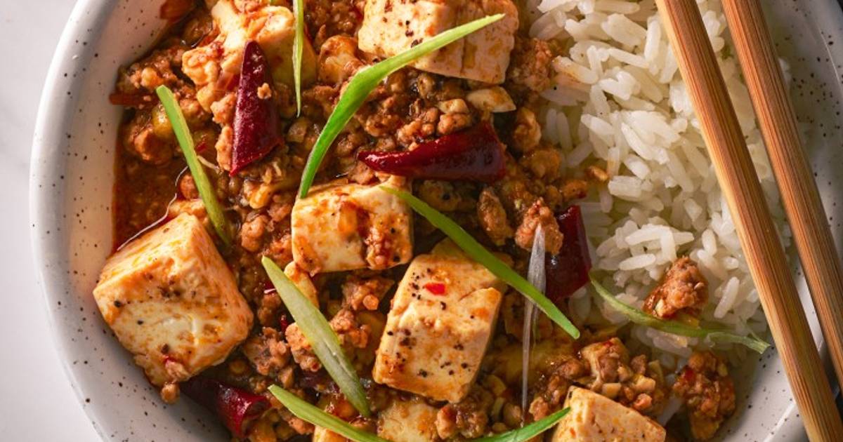 Mapo Tofu (ground pork and tofu in a spicy bean sauce) Recipe by ...