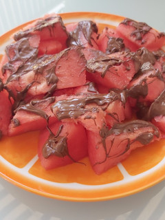 Una foto de Merienda saludable y fresquita con sandía