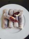 Fresh Spring Rolls with Raspberry Rice (Clean Recipe)
