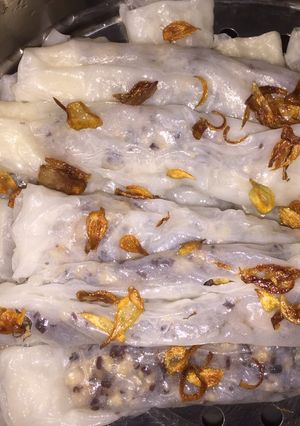 Hình của món Bánh cuốn bằng bánh tráng.