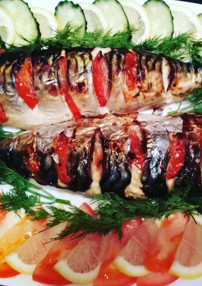 Запечённая скумбрия