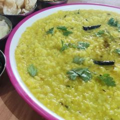 A picture of Mung Dal khichadi.