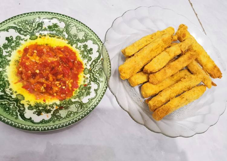 Stik Tempe Krispi Sambel Bawang