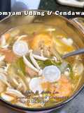 Tomyam Udang dengan Cendawan Shimeji & Lobak Putih