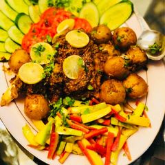 A picture of Sikandari raan roast.