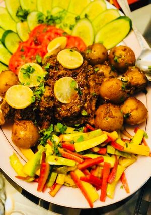 A picture of Sikandari raan roast.