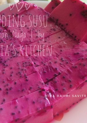 Foto resep Puding Susu Buah Naga
