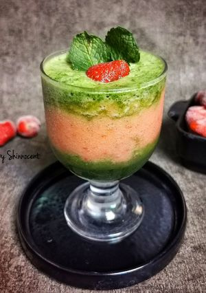 Foto resep Minty Pinaberry Smoothies