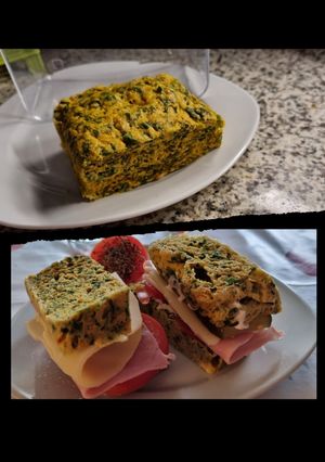 Una foto de Pan de espinacas