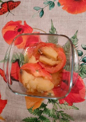 Foto di Involtini di pomodori con patate arrosto