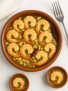 Una foto de Gambas al ajillo 🦐