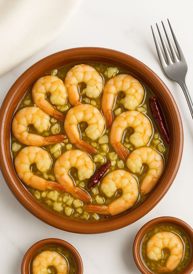 Una foto de Gambas al ajillo 🦐