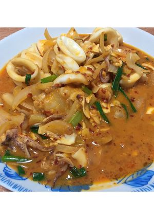 รูปของ ปลาหมึกผัดพริกเผาไข่เค็ม