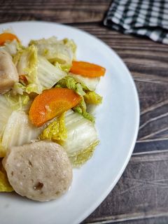 Foto resep Tumis Sawi Putih Wortel Bakso