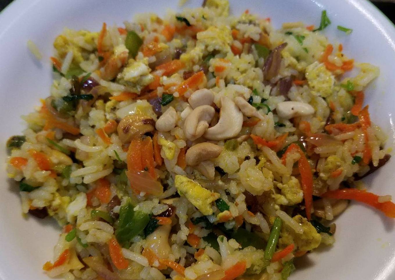 Egg & vegetable stir fried rice