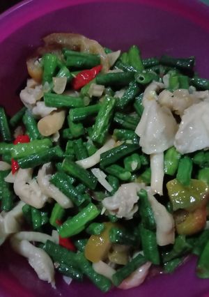 Foto resep Tumis kacang panjang dan jamur tiram