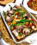 Bạch tuộc nướng rau củ 🥔 🌶 🦐 🐙