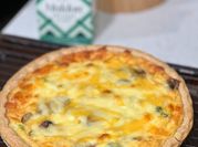A picture of cheddar provolone