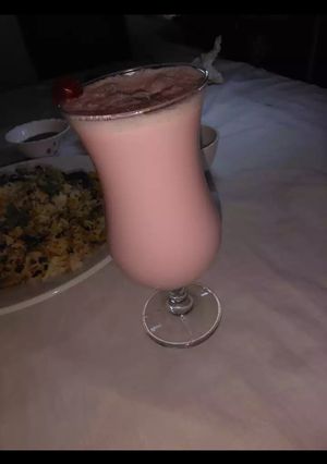 A picture of Strawberry milkshake.