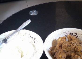 How to Make Yummy Plantain and beans porriage with garri and milk