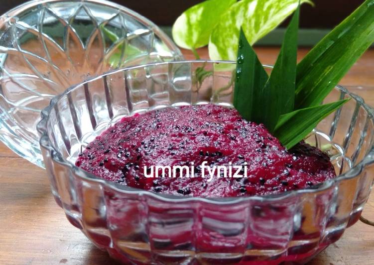 Bagaimana Menyiapkan Selai pear + buah naga (sugar free) yang Bikin Ngiler