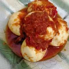 A picture of Telor balado mantap.