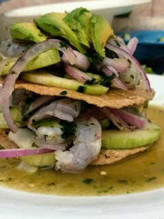 Una foto de Tostada de aguachile