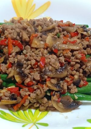 Foto resep Baby Buncis Siram Daging