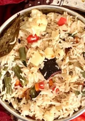 A picture of Veg pulaw.