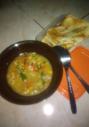 Foto resep Cream Soup Roti Bakar