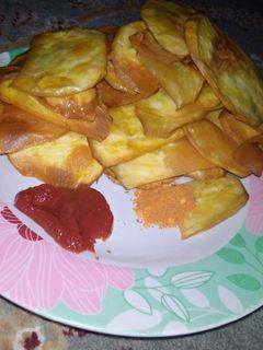 Sweet potato chips ainihin hoton girkin