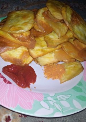 Sweet potato chips ainihin hoton girkin