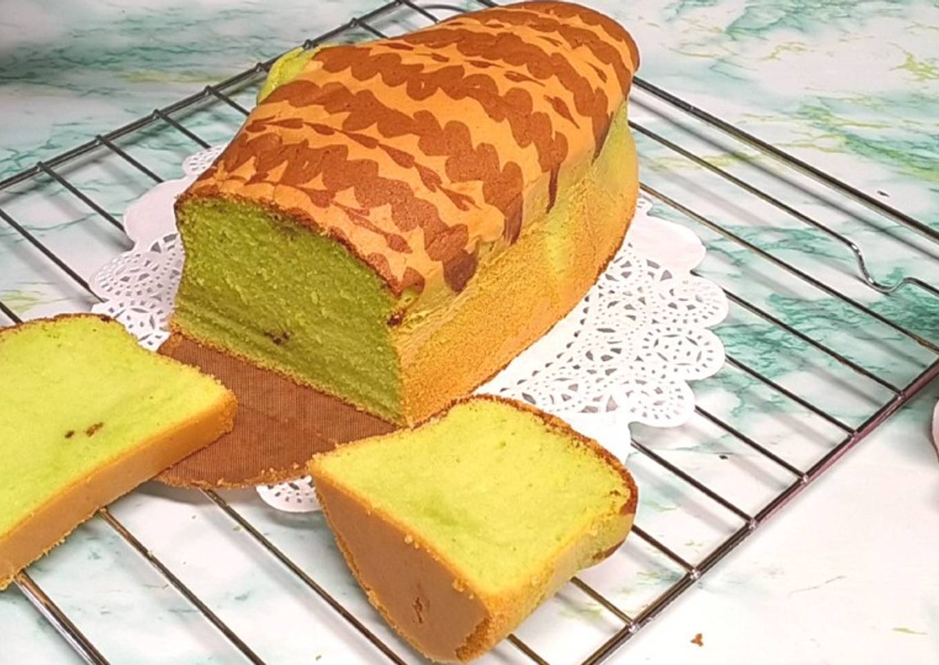 PANDAN SPONGE CAKE| LEMBUT SELEMBUT OGURA CAKE,METODE ALL IN ONE