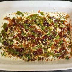 A picture of Cranberry Stuffed Dahiwada { Zero oil dahiwada }.