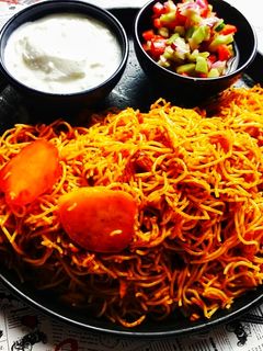 عکسی از دستور ماکارونی با مرغ