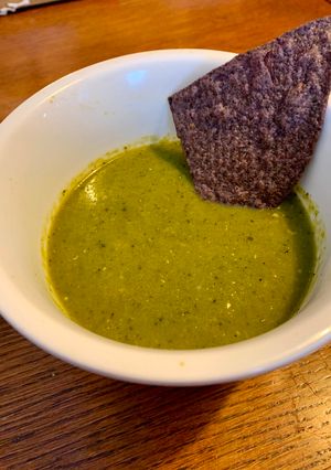 A picture of Green Chile Sauce.