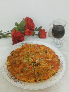 عکسی از دستور پیتزا مرغ