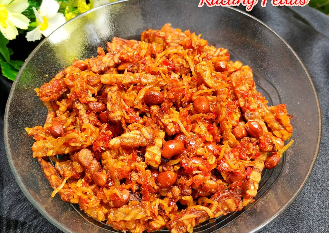 Orek Tempe Teri Kacang Pedas