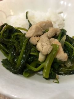 Foto resep Cah ayam kangkung