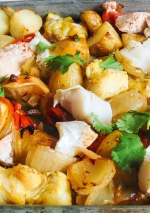 A picture of Easy Fish Traybake.