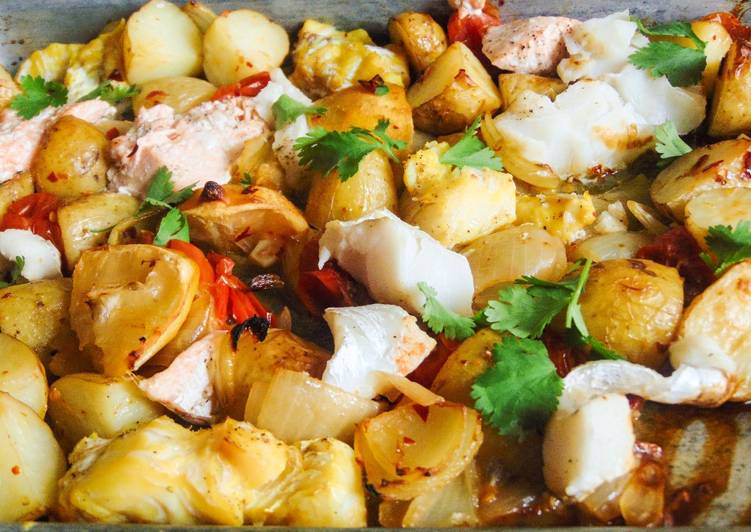 Recipe of Any-night-of-the-week Easy Fish Traybake