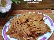 Gambar cendawan enoki tepung bestari