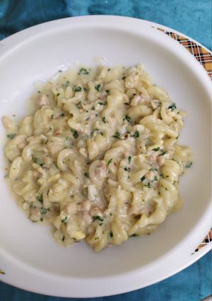 Foto resep MPASI 21 MO BIRRU: FUSILLI CHICKEN SPINACH